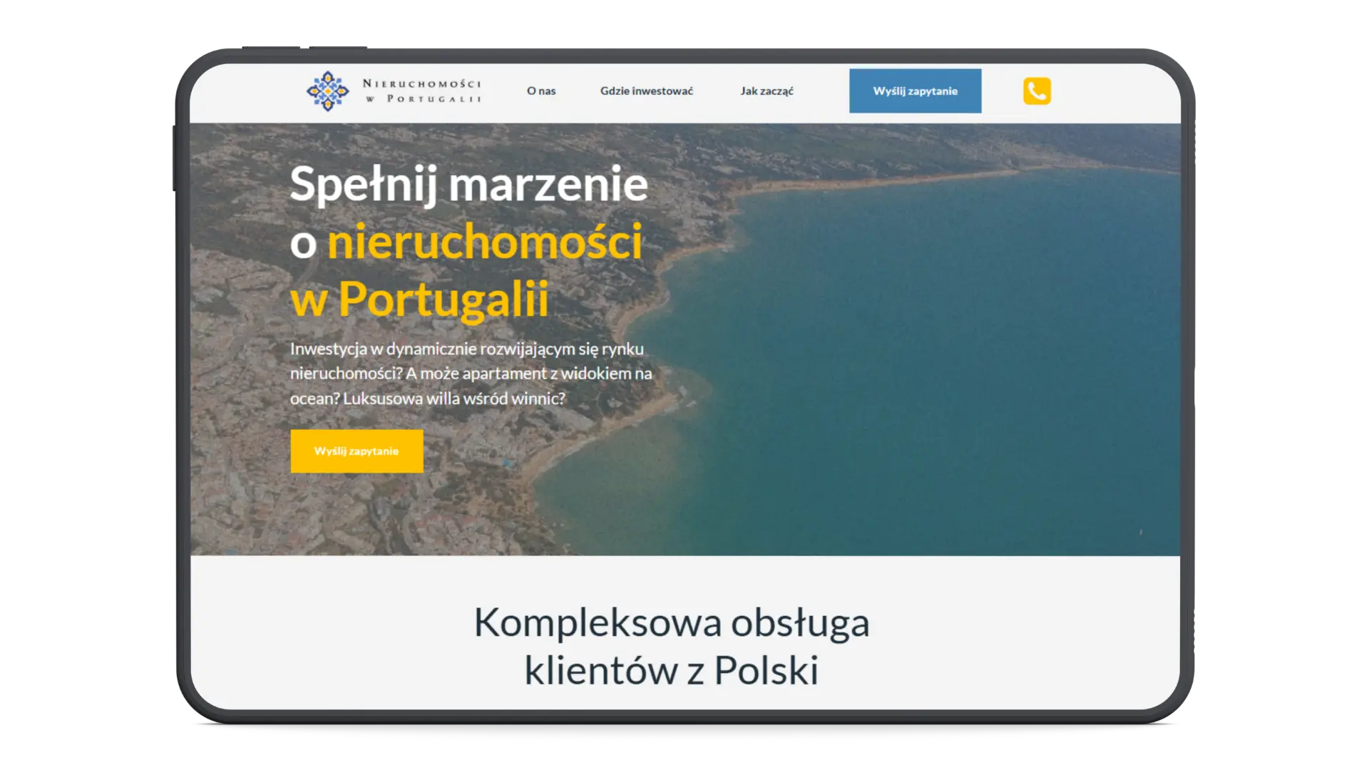 Nieruchomości w Portugalii - strona internetowa