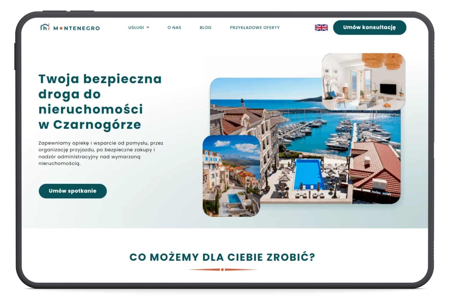 HiMontenegro - strona internetowa